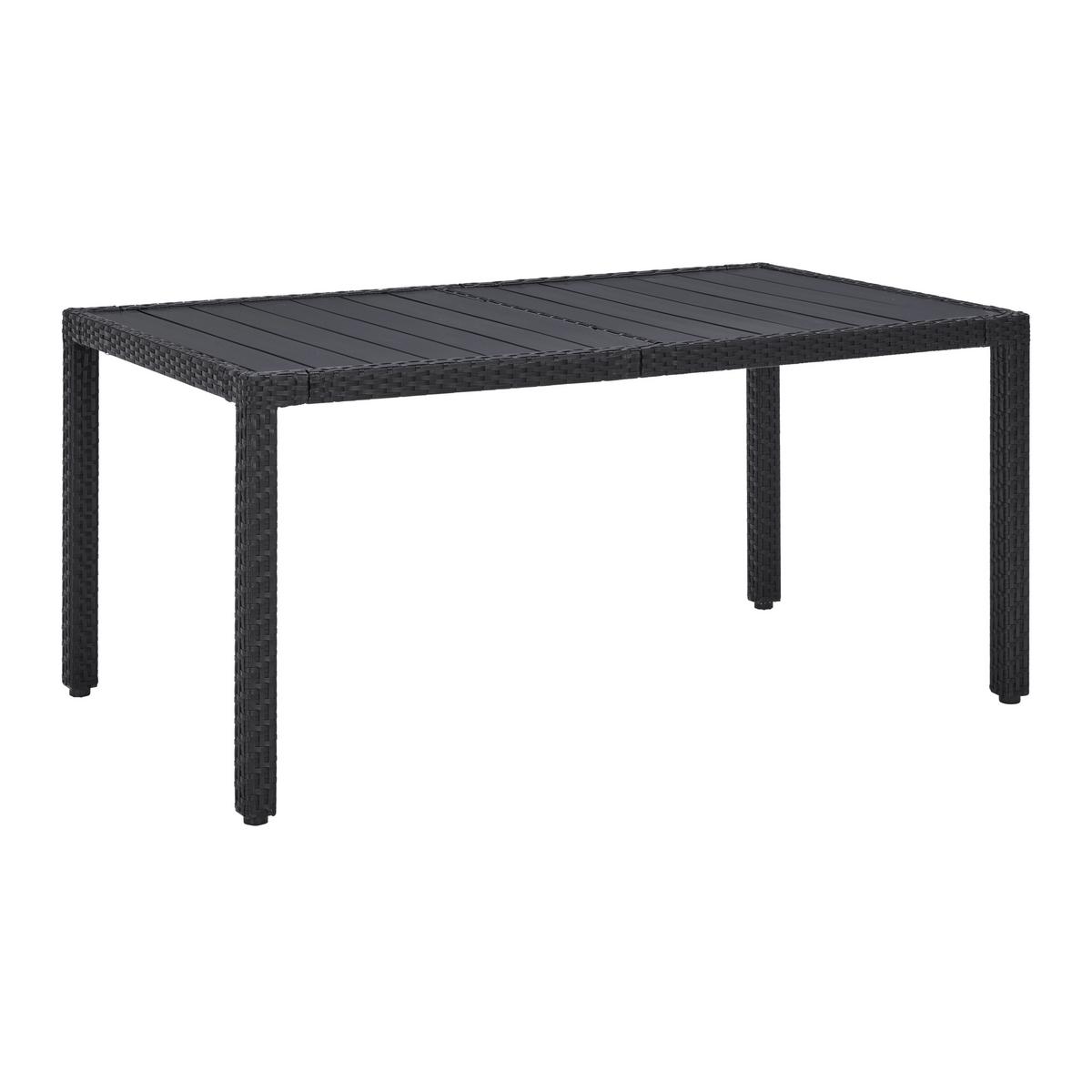 Vrtna Garnitura Mailand, Črna, Krem, 7-Delni Set - črna/krem barve, Moderno, kovina/umetna masa (150/75/90cm) - Beldano