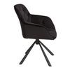 STOL MED ARMSTÖD EILEEN - svart, Lifestyle, metall/textil (68/86/64cm) - Mömax