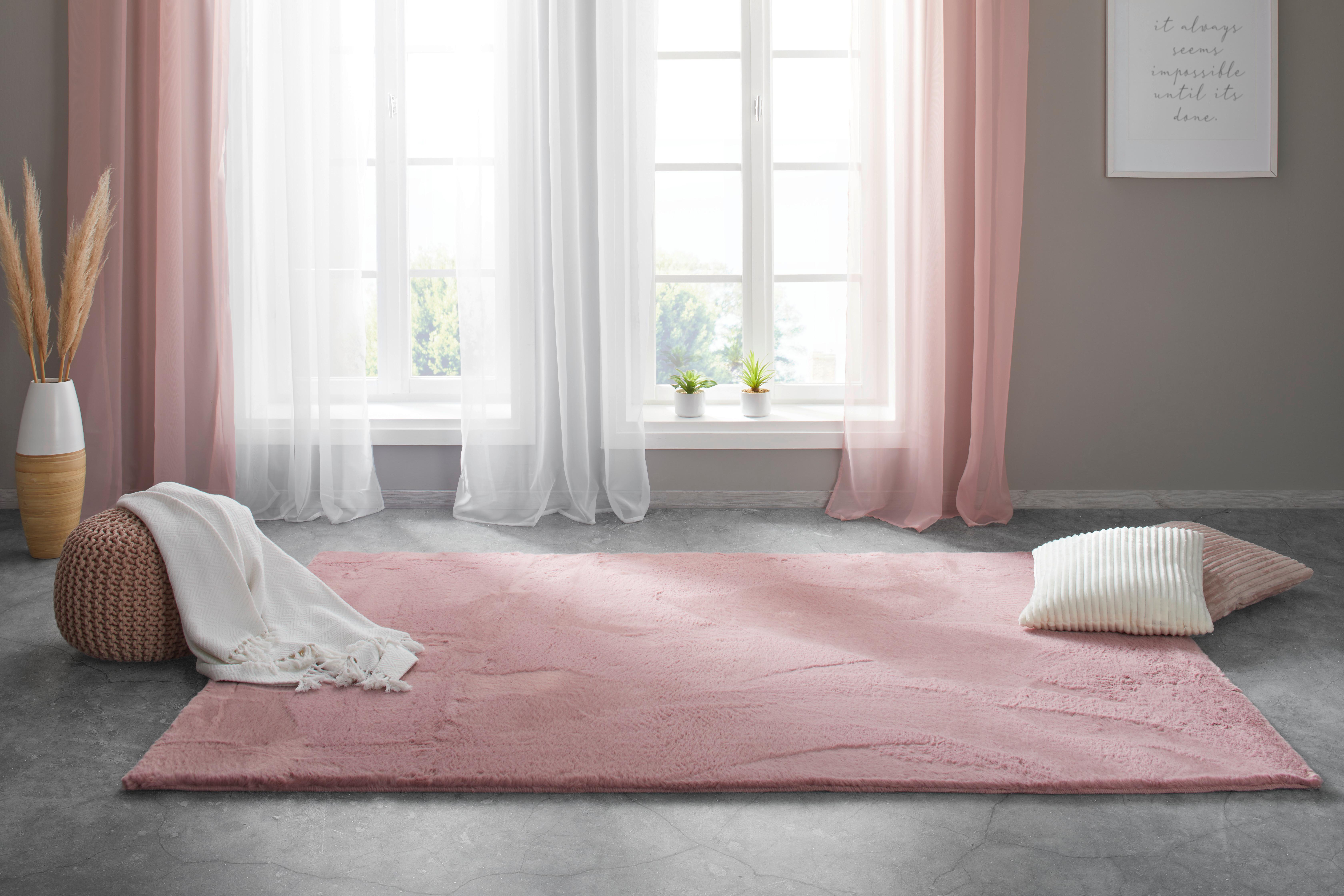 KONSTFÄLL CAROLINE 3 -AKT- - gammelrosa, textil (160/220cm) - Mömax