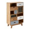 COMMODE FRAME - couleur pin/noir, MODERN, bois (68/112/34cm) - Bessagi Home