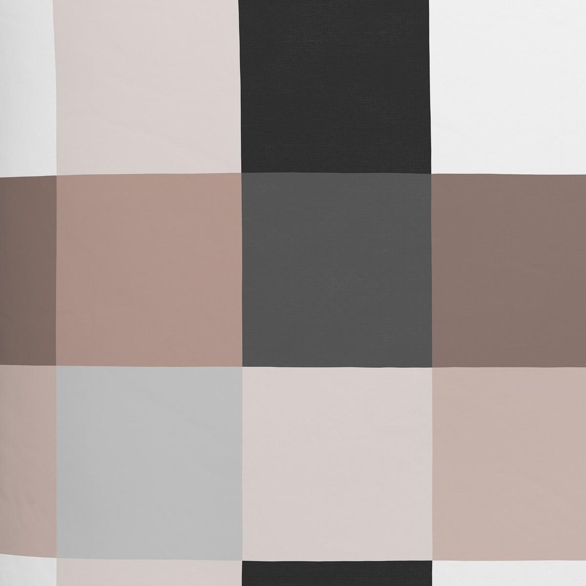 POŚCIEL CHECK - taupe, tkanina (135/200cm) - Novel