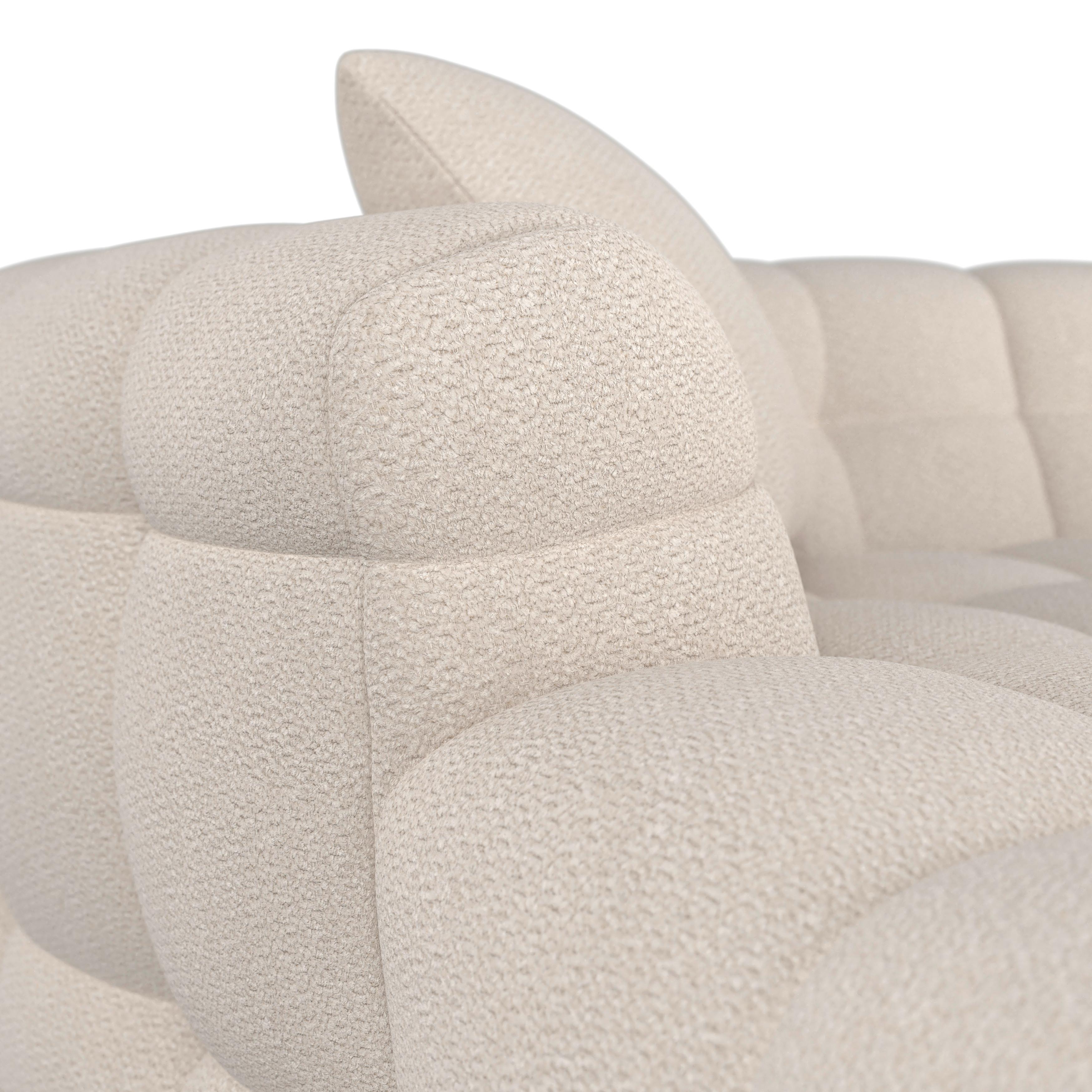 HÖRNSOFFA MAGDA - svart/cremefärgad, Modern, trä/textil (157/270cm) - Bessagi Home