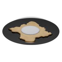 LED-DECKENLEUCHTE 48485   OBSCURA - Goldfarben/Opal, Basics, Kunststoff/Metall (45/4,9cm) - Globo