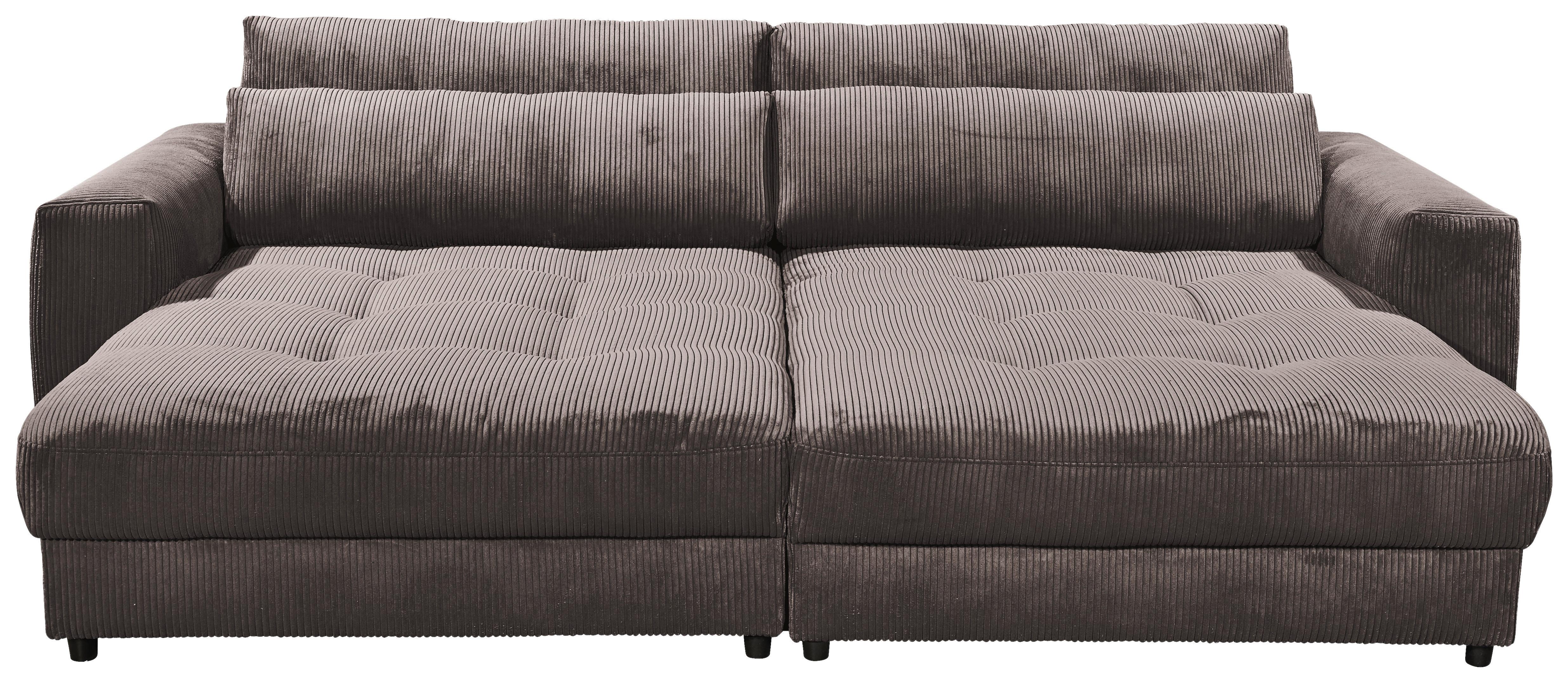 Bigsofa Barura Loveseat ca. 292x194 cm Mokka - Schwarz/Mokka, KONVENTIONELL, Holzwerkstoff/Kunststoff (292/90/194cm) - MID.YOU