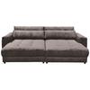 Bigsofa Barura Loveseat ca. 292x194 cm Mokka - Schwarz/Mokka, KONVENTIONELL, Holzwerkstoff/Kunststoff (292/90/194cm) - MID.YOU
