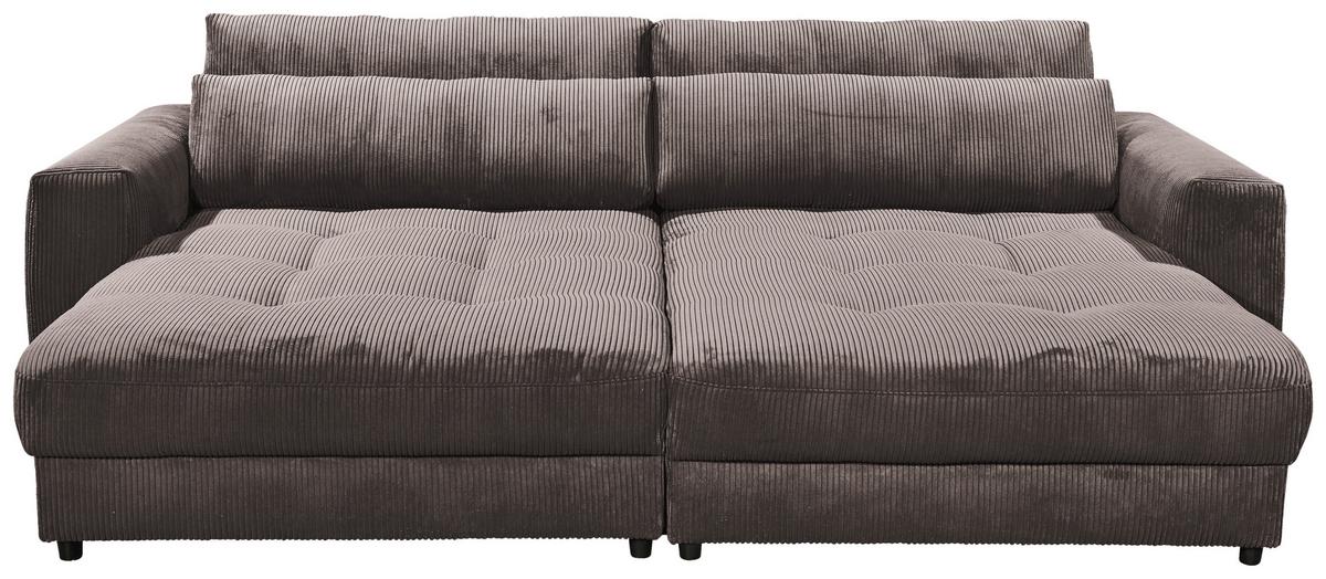 Bigsofa Barura Loveseat ca. 292x194 cm Mokka - Schwarz/Mokka, KONVENTIONELL, Holzwerkstoff/Kunststoff (292/90/194cm) - MID.YOU