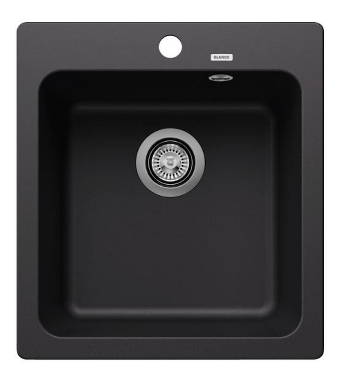 Einbauspüle Naya 45 Schwarz - Schwarz, MODERN, Stein (46,5/51cm) - Blanco