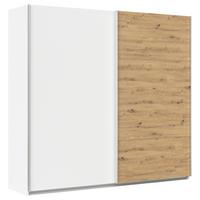 DULAP USI CULISANTE FELDKIRCH - alb/stejar Artisan, Modern, material pe bază de lemn (225/210/62cm)