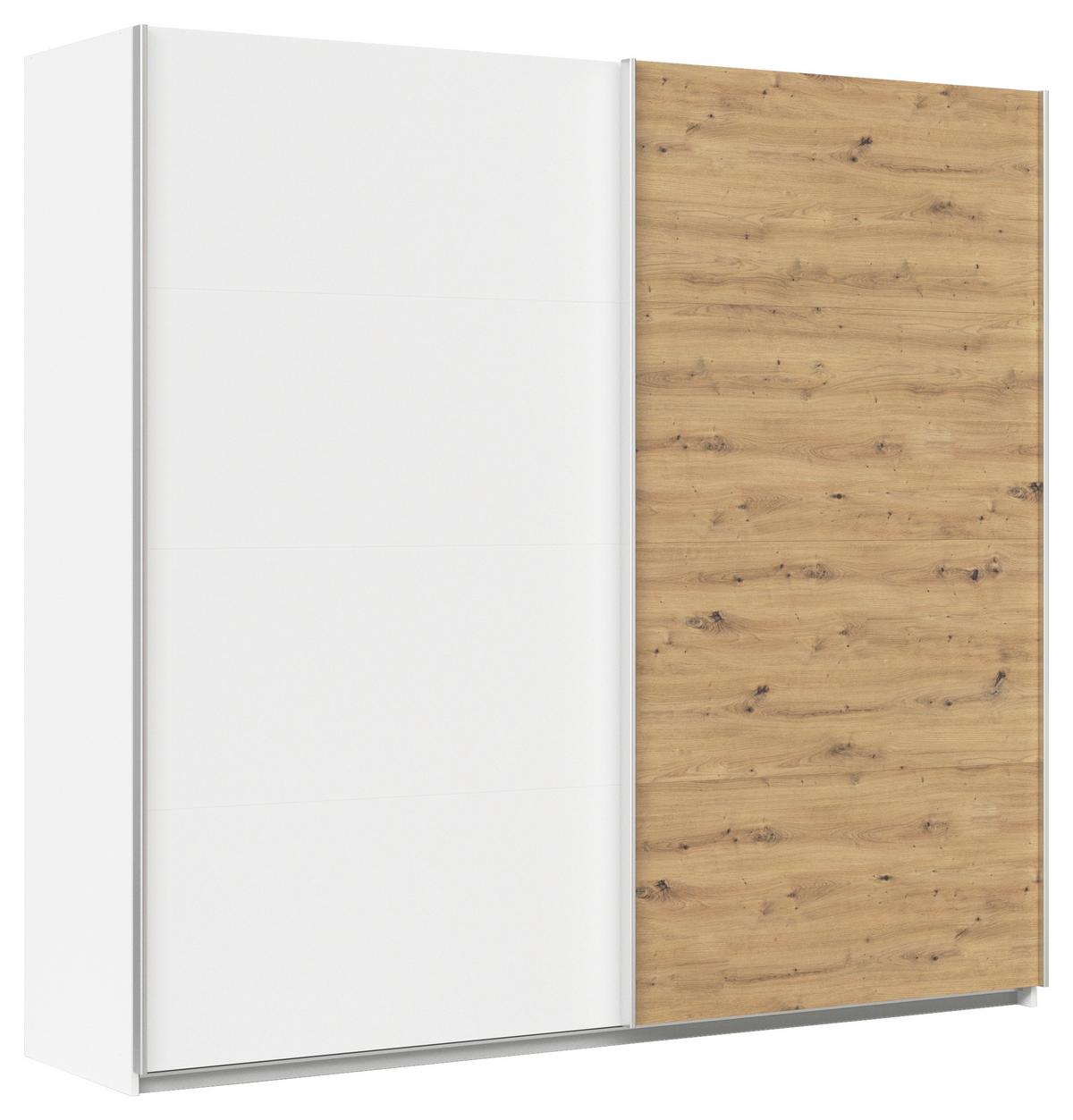 DULAP USI CULISANTE FELDKIRCH - alb/stejar Artisan, Modern, material pe bază de lemn (225/210/62cm)