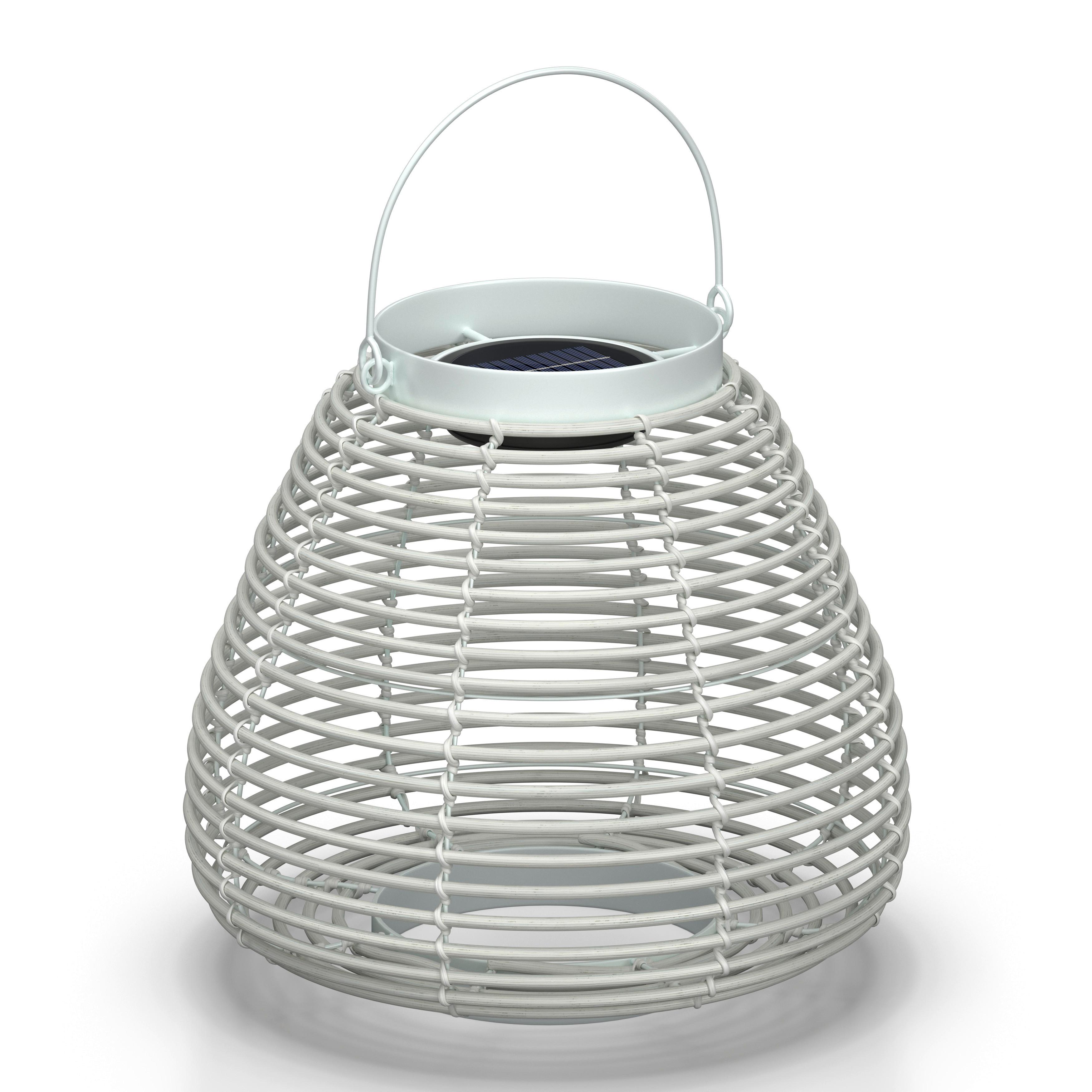 UTOMHUSLAMPA ANINA - vit, Modern, metall/plast (31/29/31cm) - Bessagi Garden