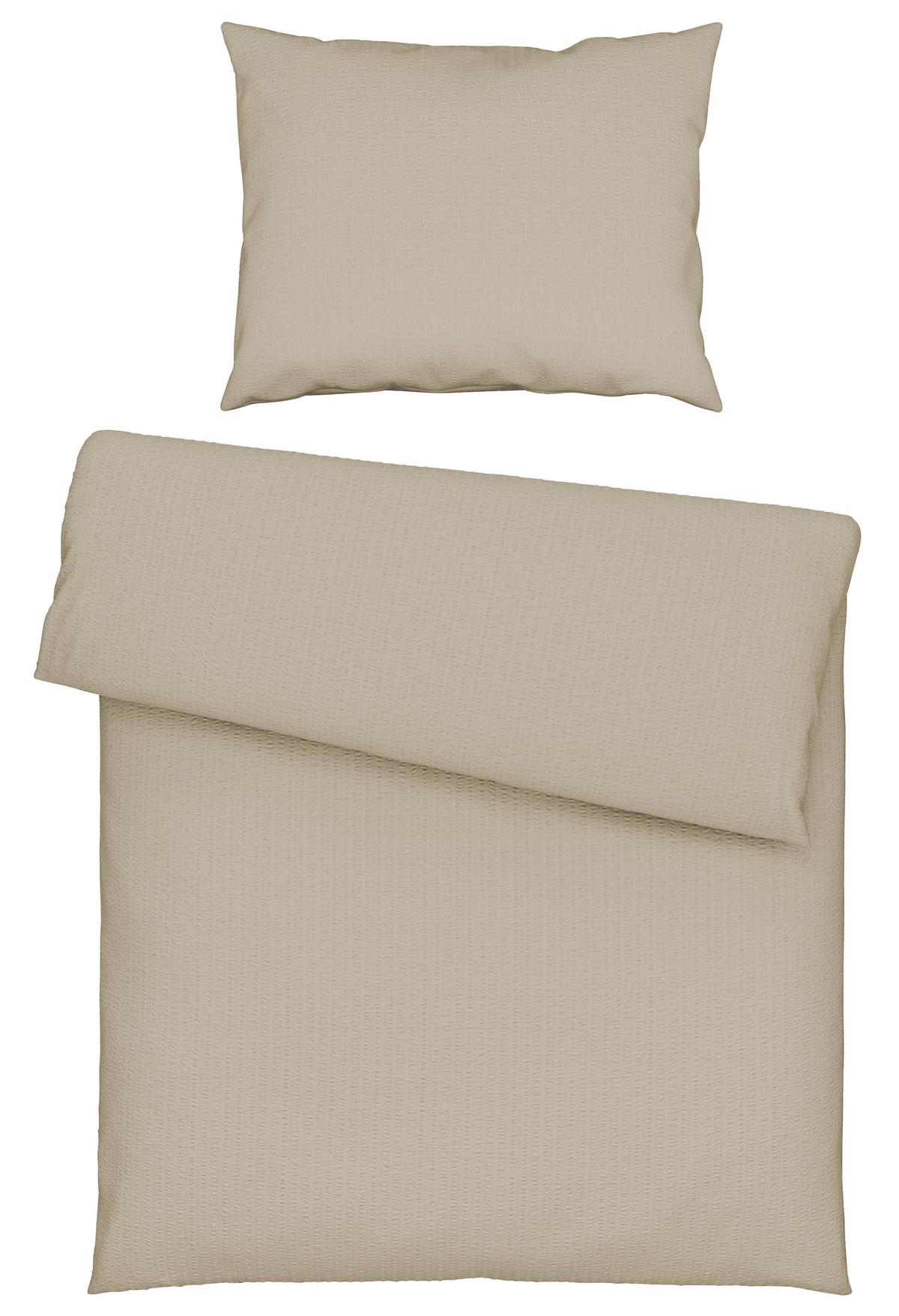 Ágyneműhuzat-garnitúra Gisi - bézs, Konventionell, textil (140/200cm) - Modern Living
