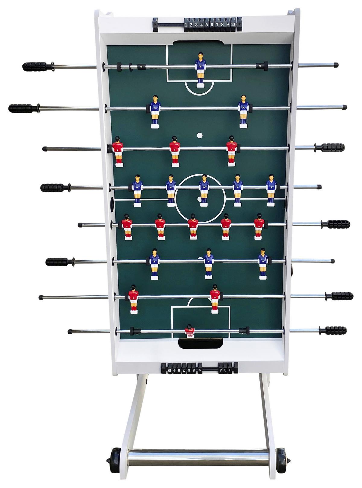 Tischfußball Scorpion Kick - Weiß, KONVENTIONELL, Holz (61/81/122cm) - Ambia Garden