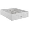 LIT DE RANGEMENT NOAH - blanc, KONVENTIONELL, matériau en bois (180/200cm) - Mömax