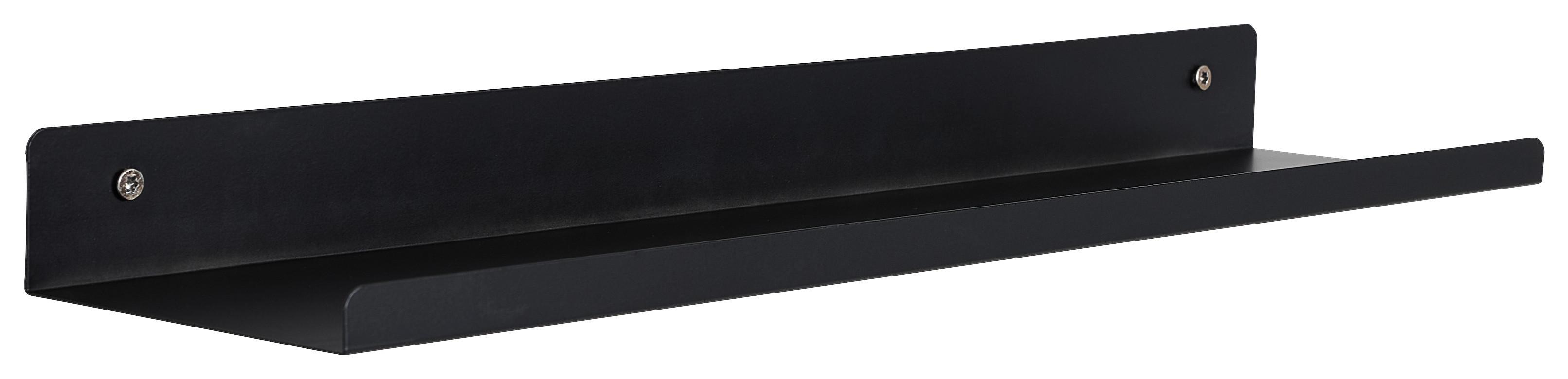 PÓŁKA NA ZDJĘCIA MANDY - czarny, Basics, metal (50/4/10cm) - Xora