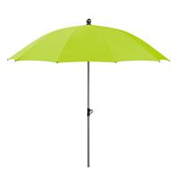 Sonnenschirm Locarno ca. 220x 231x220 cm Apfelgrün - Silberfarben/Hellgrün, Basics, Textil/Metall (220/231/220cm) - Schneider