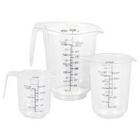 Messbecherset Anneliese 3-Teilig - Transparent, Konventionell, Kunststoff (15/16/12,5cm)