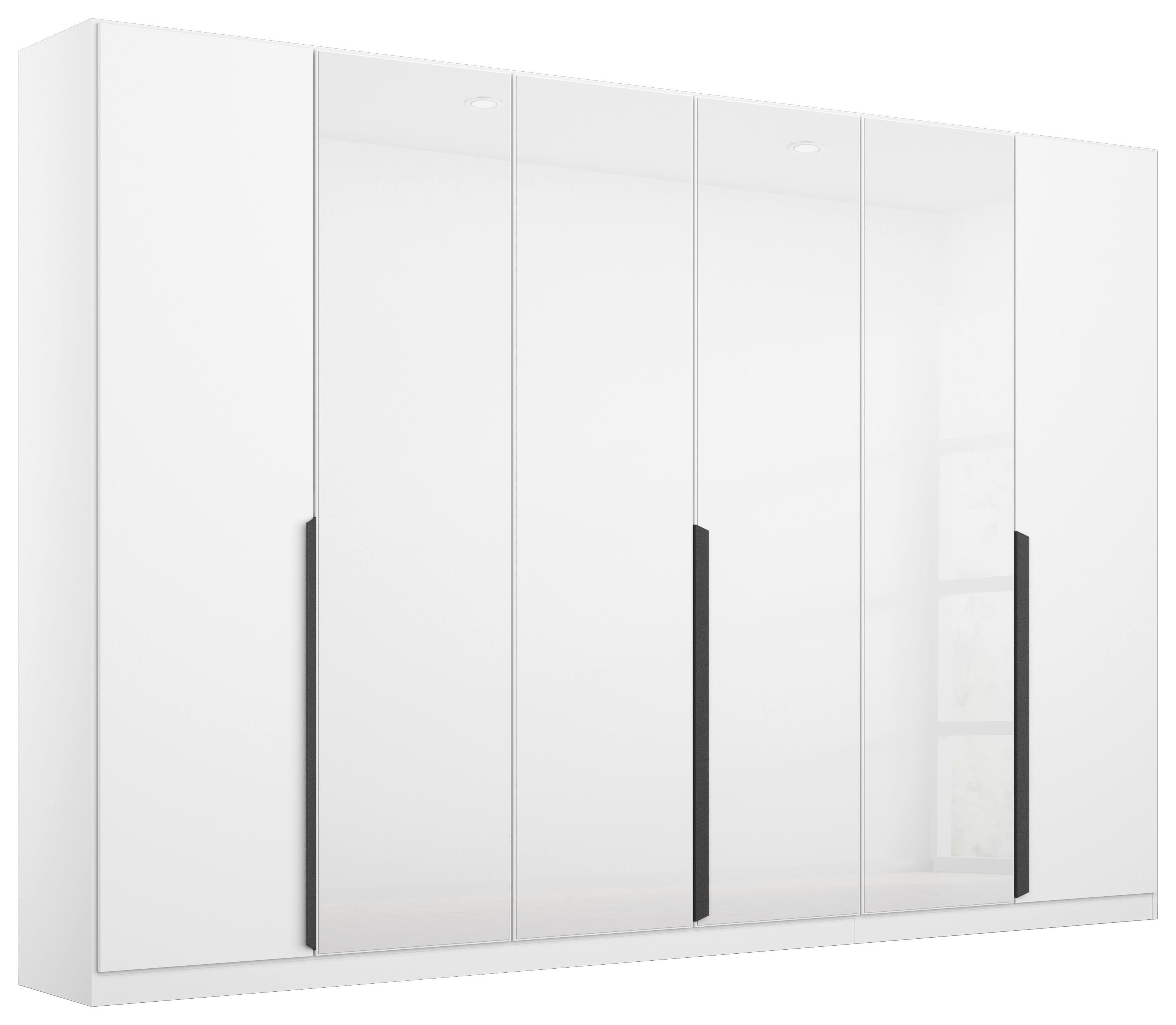 Ormar S Klasičnim Vratima Artemis - bijela/siva, Moderno, staklo/drvni materijal (271/210/54cm) - Modern Living