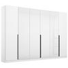 DULAP USI ROTATIVE ARTEMIS - alb/alb lucios intens, Modern, sticlă/material pe bază de lemn (271/210/54cm) - Modern Living