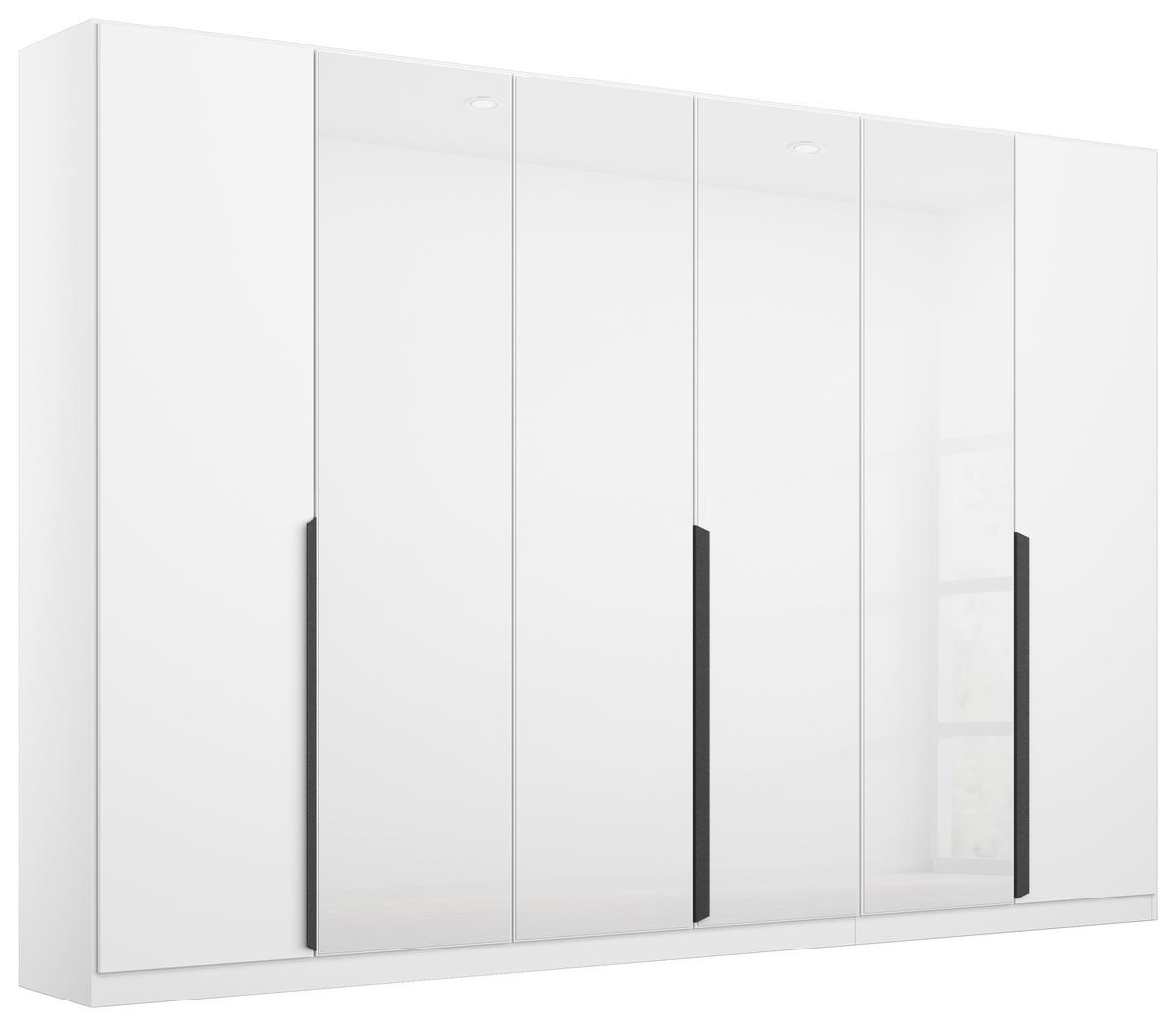 Ormar S Klasičnim Vratima Artemis - bijela/siva, Moderno, staklo/drvni materijal (271/210/54cm) - Modern Living