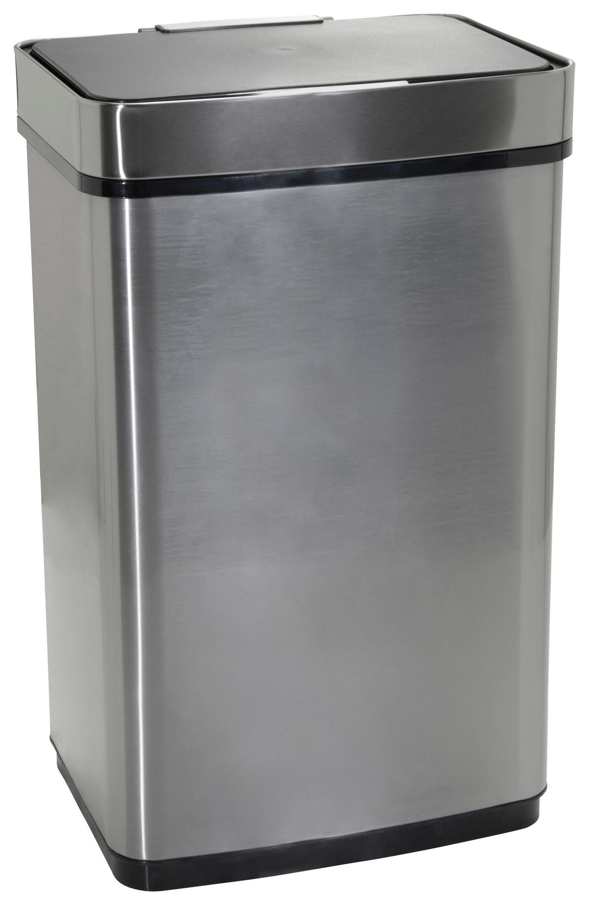 Koš Za Smeti Clean Iv, 60 L, Srebrna, S Senzorjem - srebrne barve, Moderno, kovina (42/69/31cm) - MID.YOU