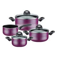Set Posod Milano Lila, 4-Delni - lila, Basics, kovina - GSW