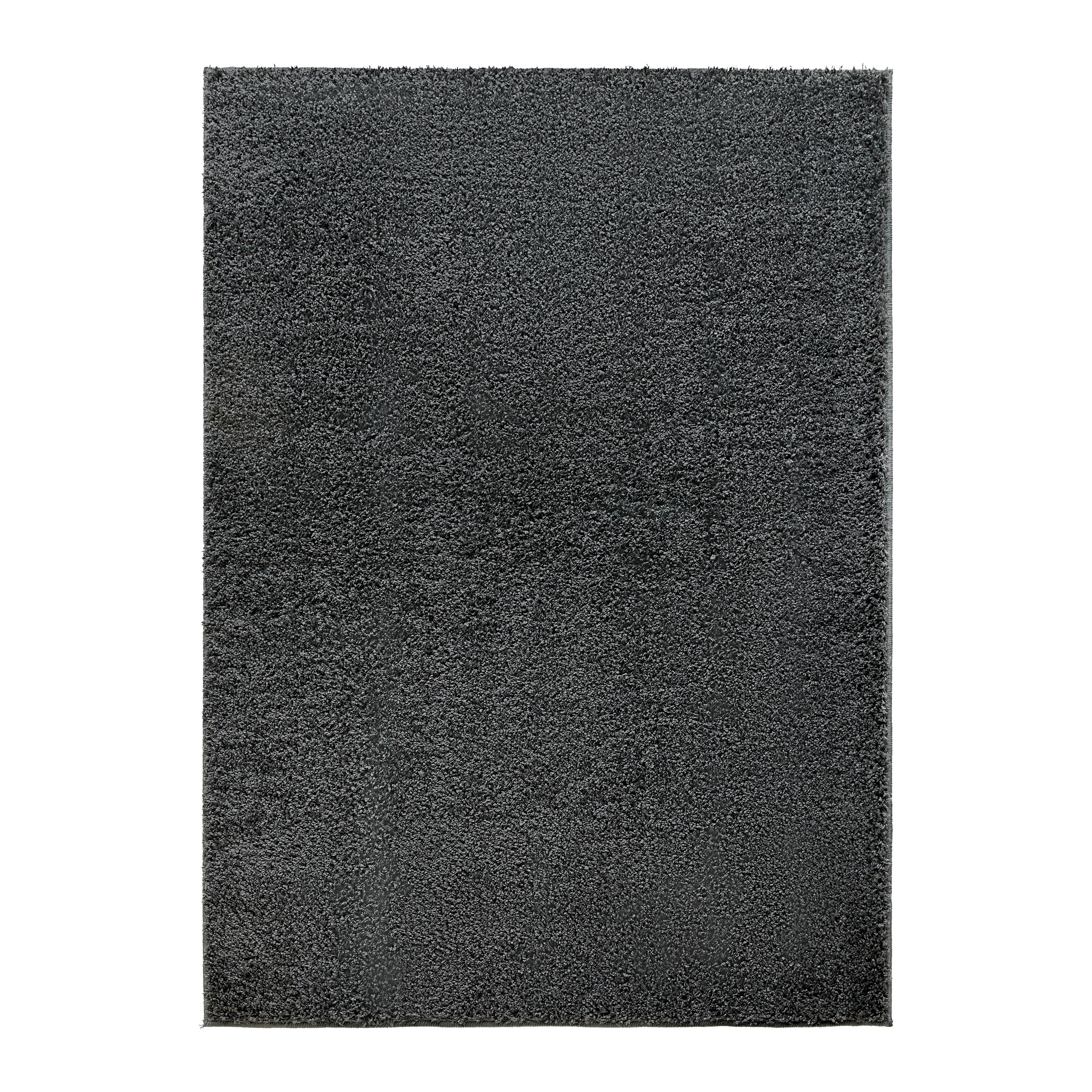 Hochflorteppich Bono 3 in Anthrazit ca. 120x175cm - Anthrazit, Textil (120/175cm) - Modern Living