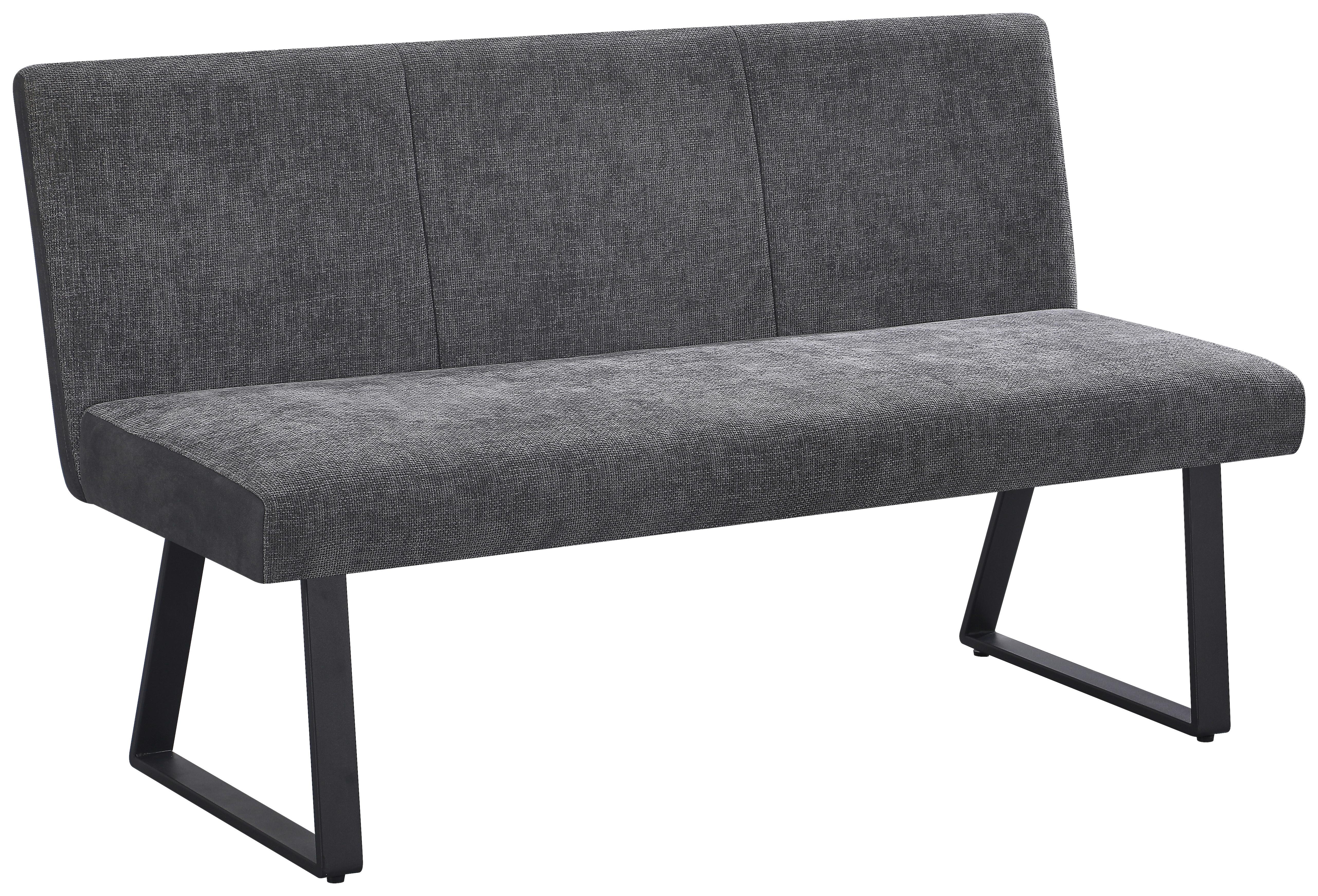 ŁAWKA CONSTANTIN  -EXKLUSIV- - czarny/szary, Konventionell, metal/tkanina (140/86/61cm) - Carryhome