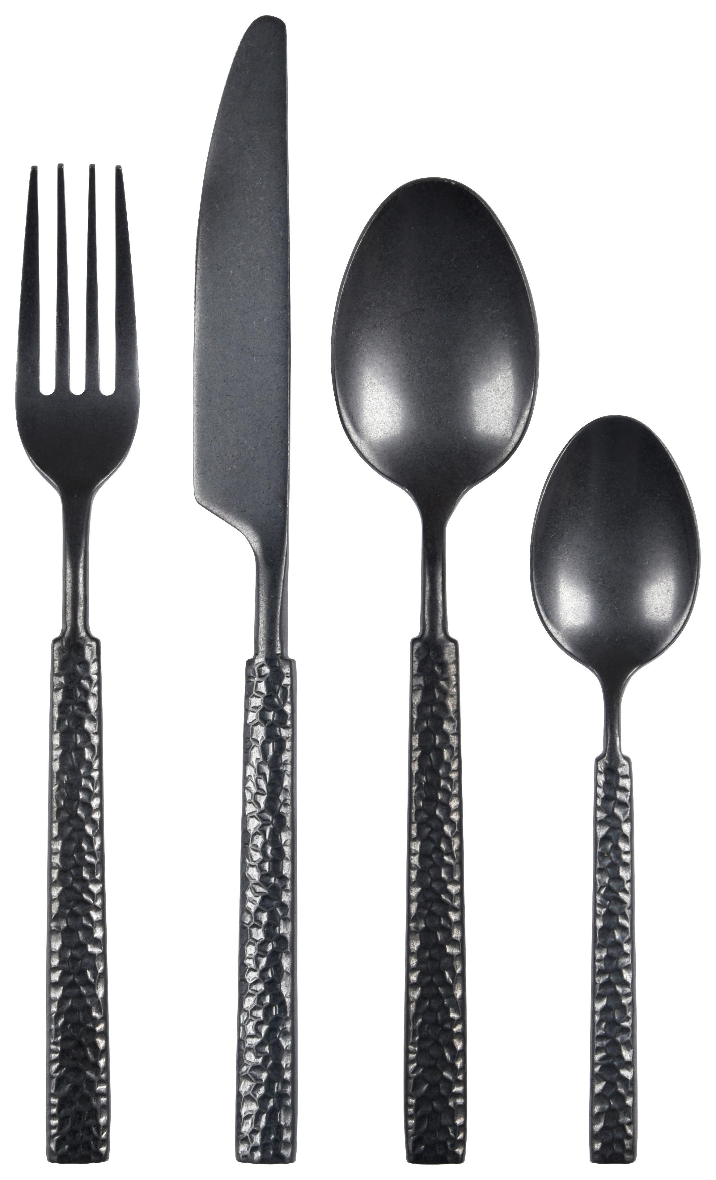 Evőeszközkészlet Centurio - fekete, Modern, fém - Premium Living