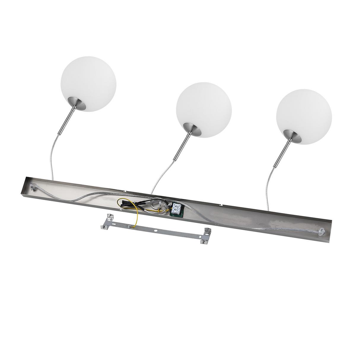 LAMPA WISZĄCA LEONIE *SBN* - opal, Basics, metal/szkło (110/20/150cm) - Novel