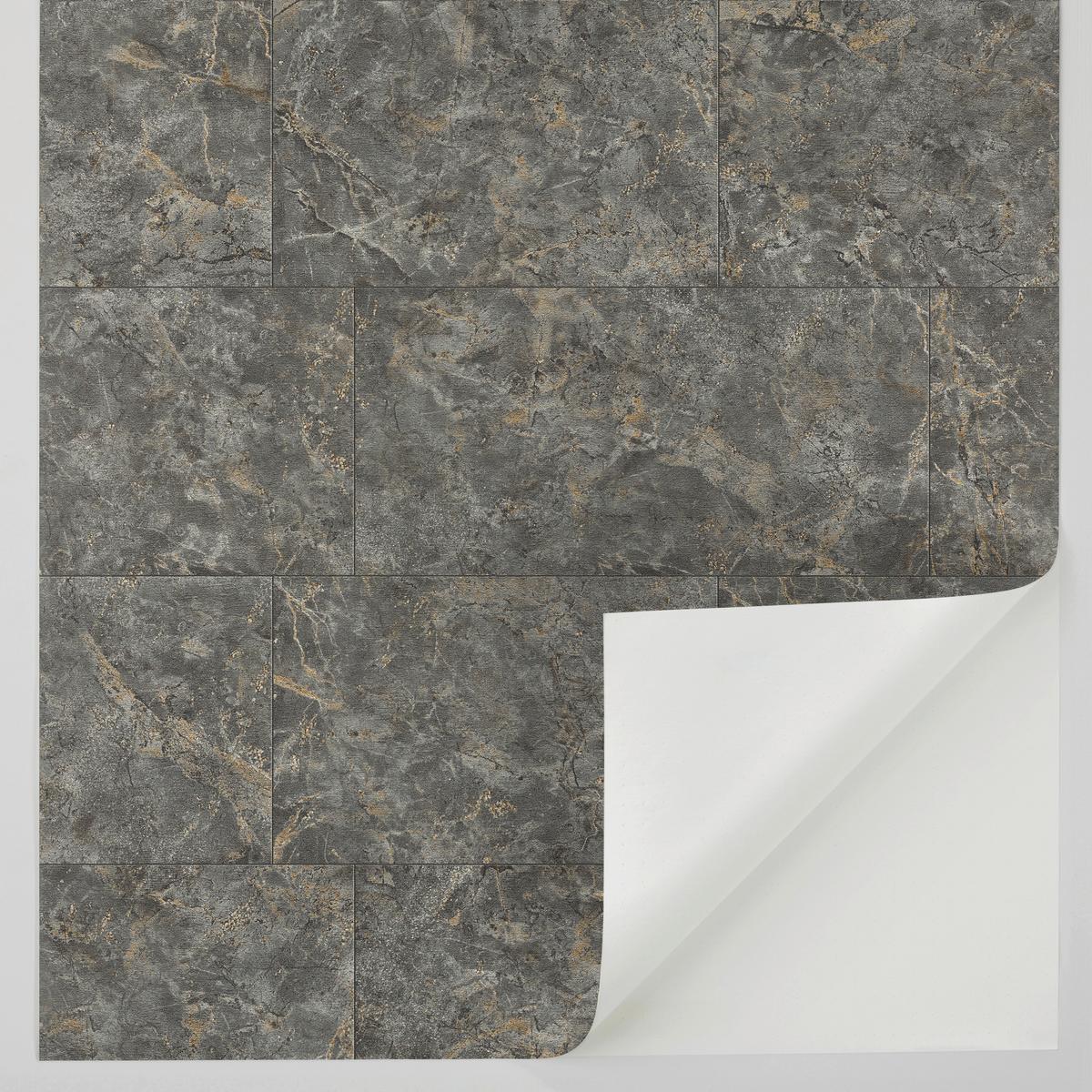Tapete Luxora Grau - Grau, Natur, Textil (600/53cm) - Tesa