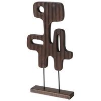 Szobor Estran - sötétbarna, Modern, fa (27/6,2/51,3cm) - Mömax