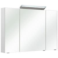 Tükrös Szekrény Filo Weiss - krómszínű/fehér, Modern, faalapú anyag/Üveg (105/70/16cm)