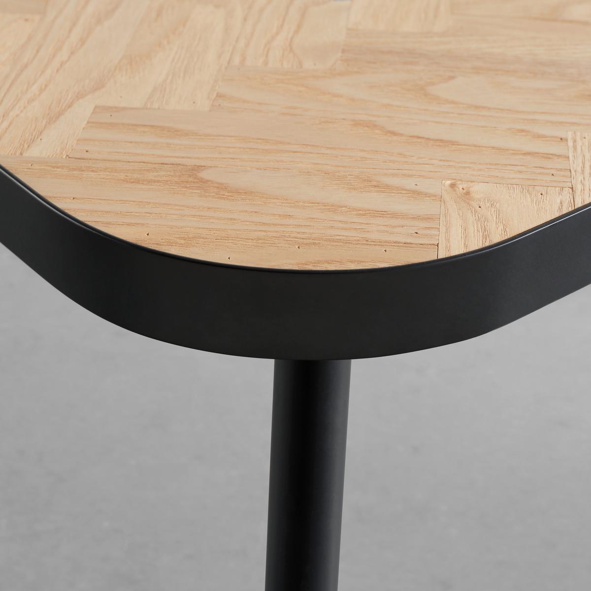 SCHREIBTISCH BRANDON -TREND- - Schwarz/Naturfarben, Modern, Holz/Holzwerkstoff (120/75/70cm) - Premium Living