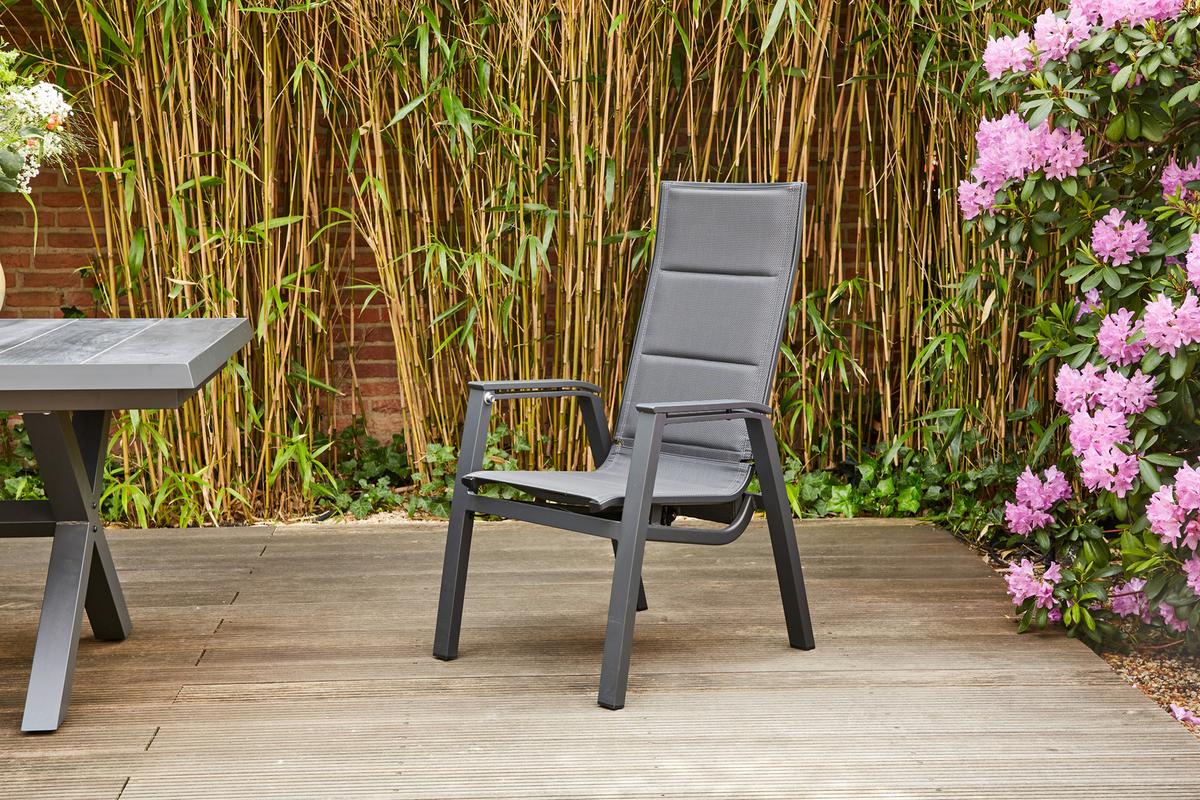Garten-Relaxsessel-Set Milano 2-tlg. Anthrazit - Anthrazit, Basics, Kunststoff/Metall (73/110/59cm) - Siena Garden