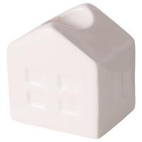 Stabkerzenhalter Tizio I in Weiss - Weiss, Basics, Keramik (6/7/5cm) - Modern Living