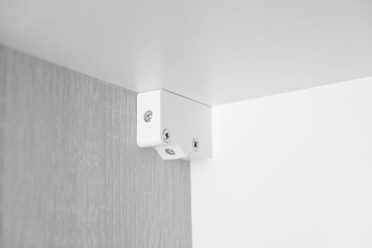 Majhna Kuhinja Merle, 100cm - srebrne barve/siva, Basics, kovina/leseni material (100cm) - Respekta