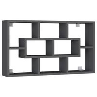 Stenski Regal Opila, Antracit - antracit, Moderno, leseni material (85/48/16cm) - MID.YOU
