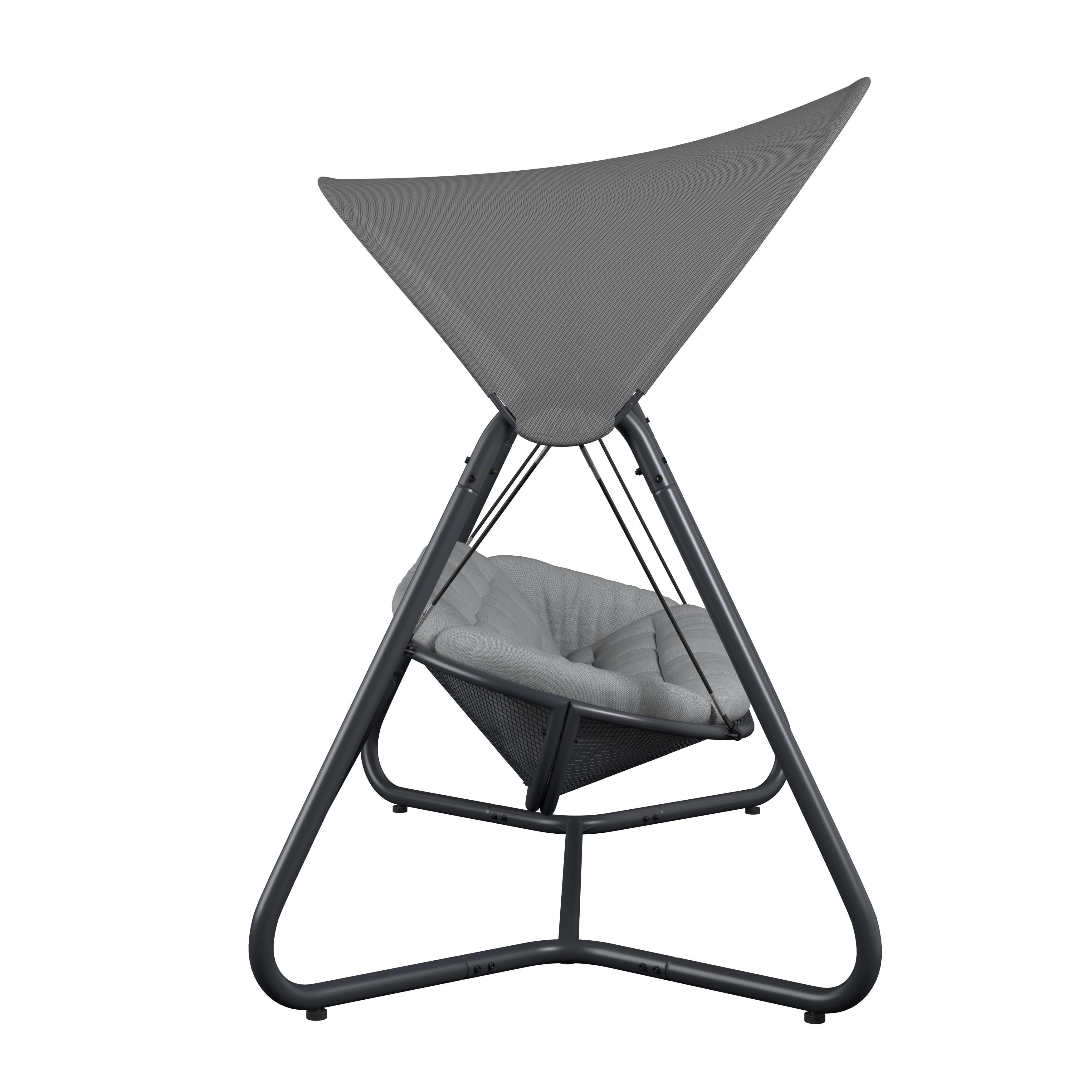 HAMMOCK HOLIDAY - ljusgrå/antracit, Modern, metall/textil (234,5/201/131,3cm) - Mömax