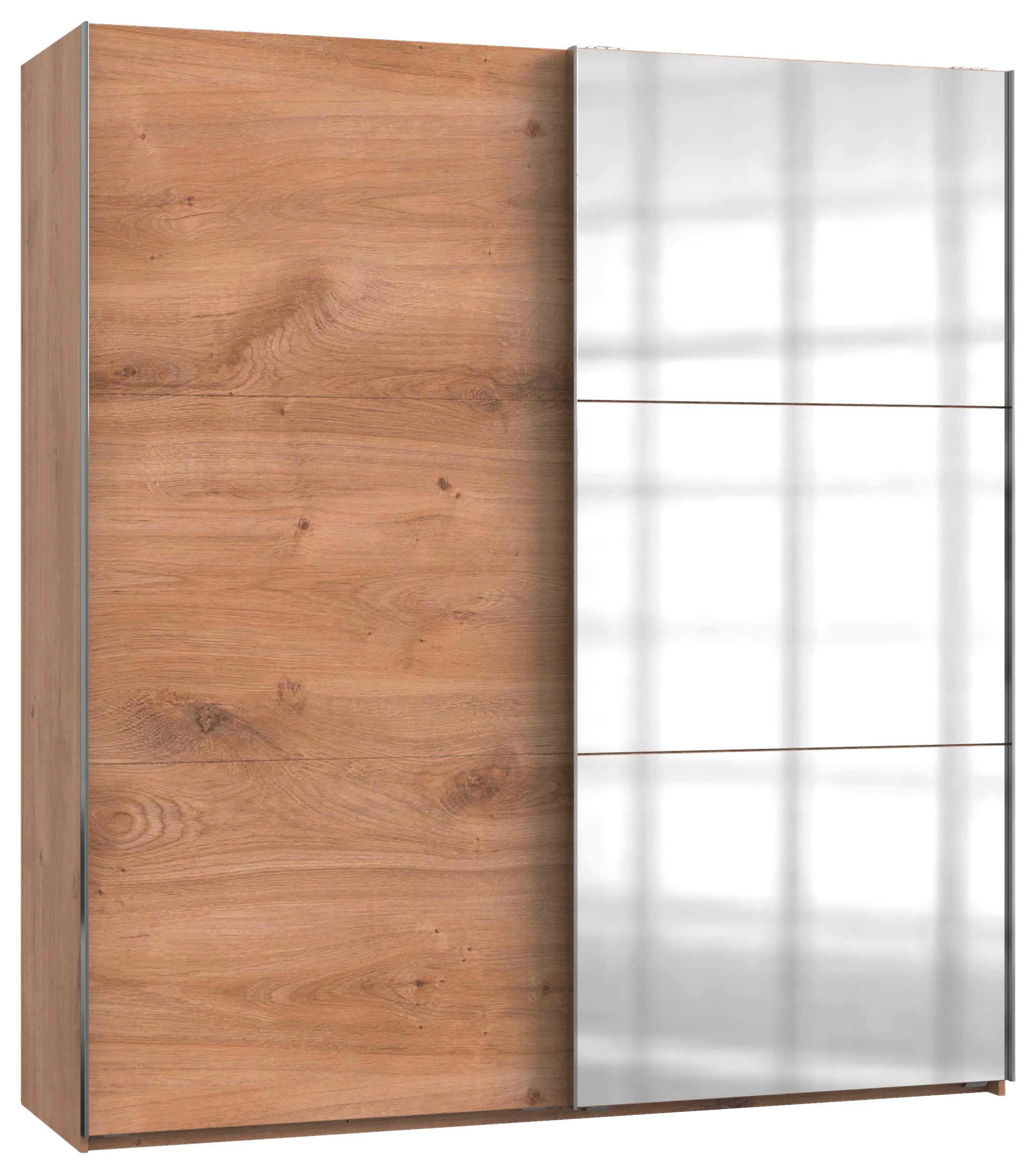 Ormar S Kliznim Vratima Level 36a - boje hrasta/boje kroma, Moderno, drvni materijal (200/216/65cm) - MID.YOU