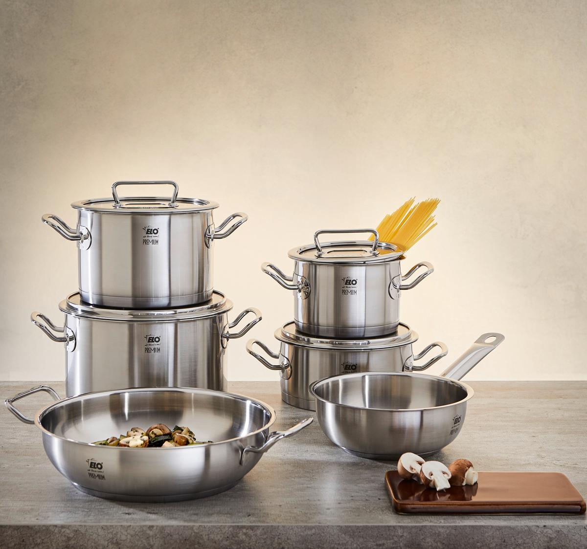 ZESTAW GARNKÓW 40905 ELO - kolor srebrny/kolor stalowy, Design, metal/szkło - ELO