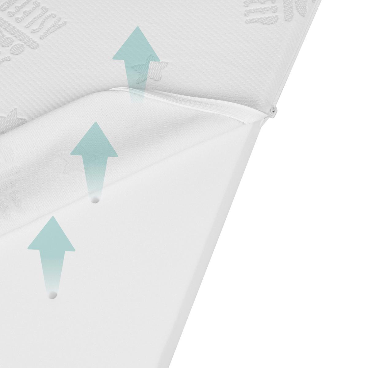 Kindermatratze Comfort Air Roll ca. 60x120cm - Weiß, Textil (60/120cm) - Based