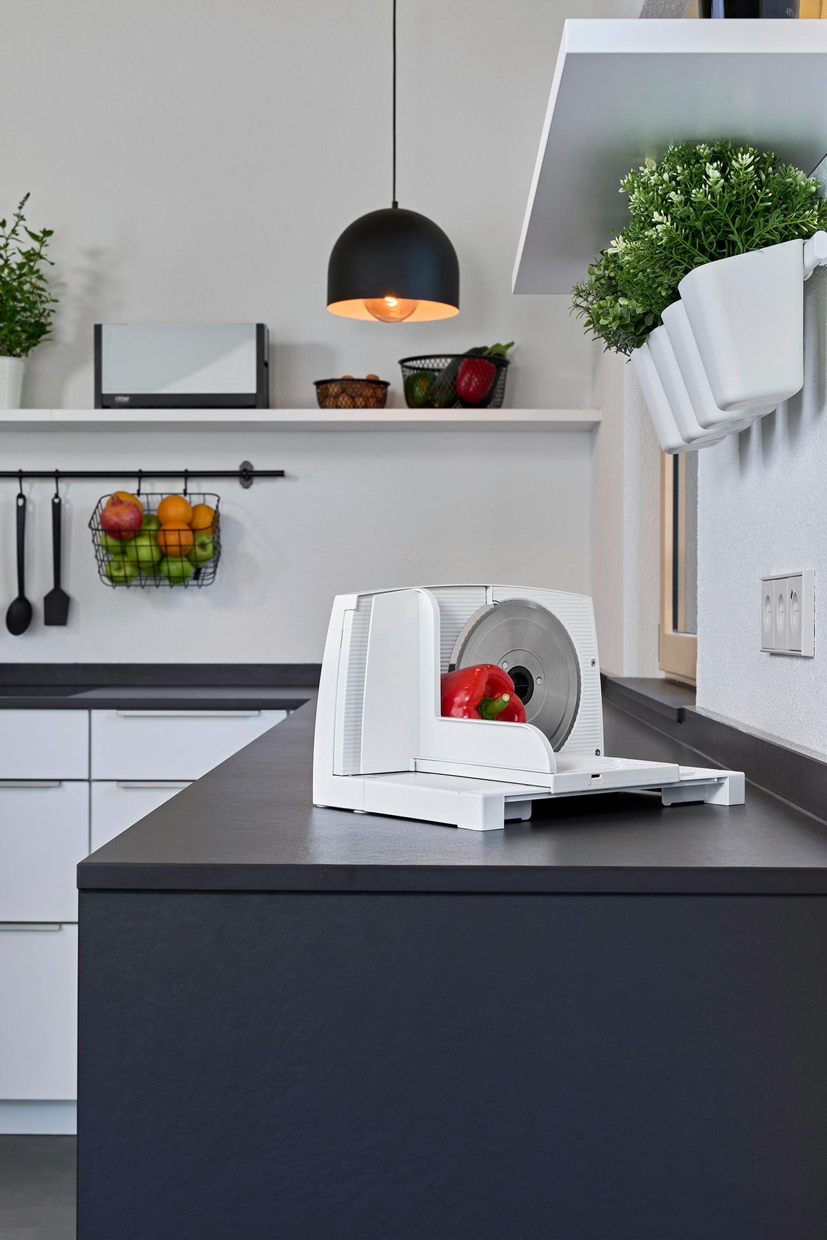 KRAJALNICA UNIWERSALNA 501.000 - biały wysoki połysk, Basics, tworzywo sztuczne/metal (34,8 cm/24/21,5 cmcm)