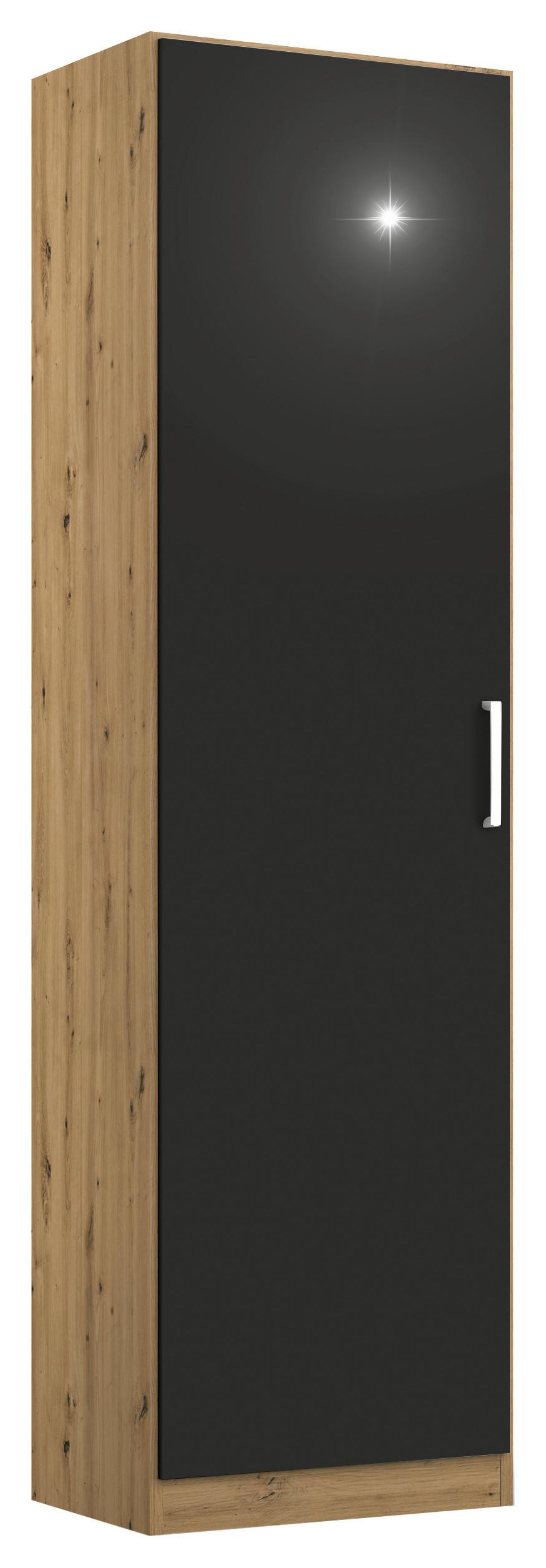 Dulap Usi Rotative Berlin - stejar Artisan/gri, Modern, material pe bază de lemn (47/197/54cm) - Modern Living