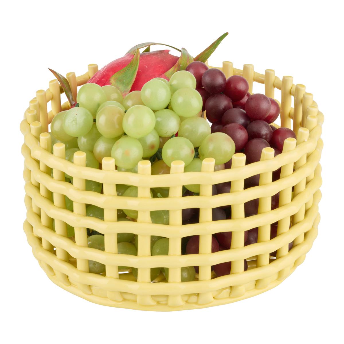 Obstschale Candy Colros - M Gelb - Gelb, MODERN, Keramik (20,5/11cm) - Mömax