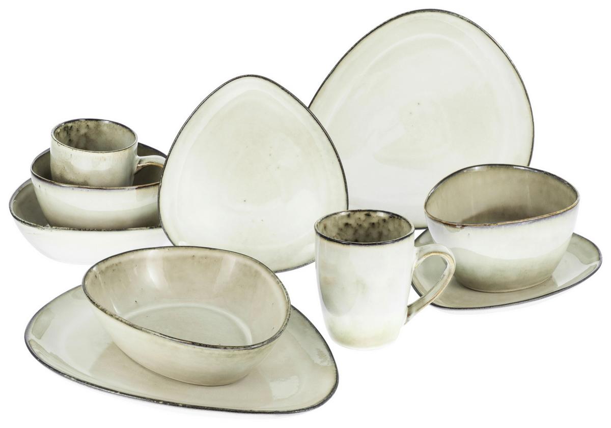 Kombiservice  Cloudy in Sandfarben, 10-teilig - Sandfarben, Trend, Keramik (34/29,5/36cm) - Creatable