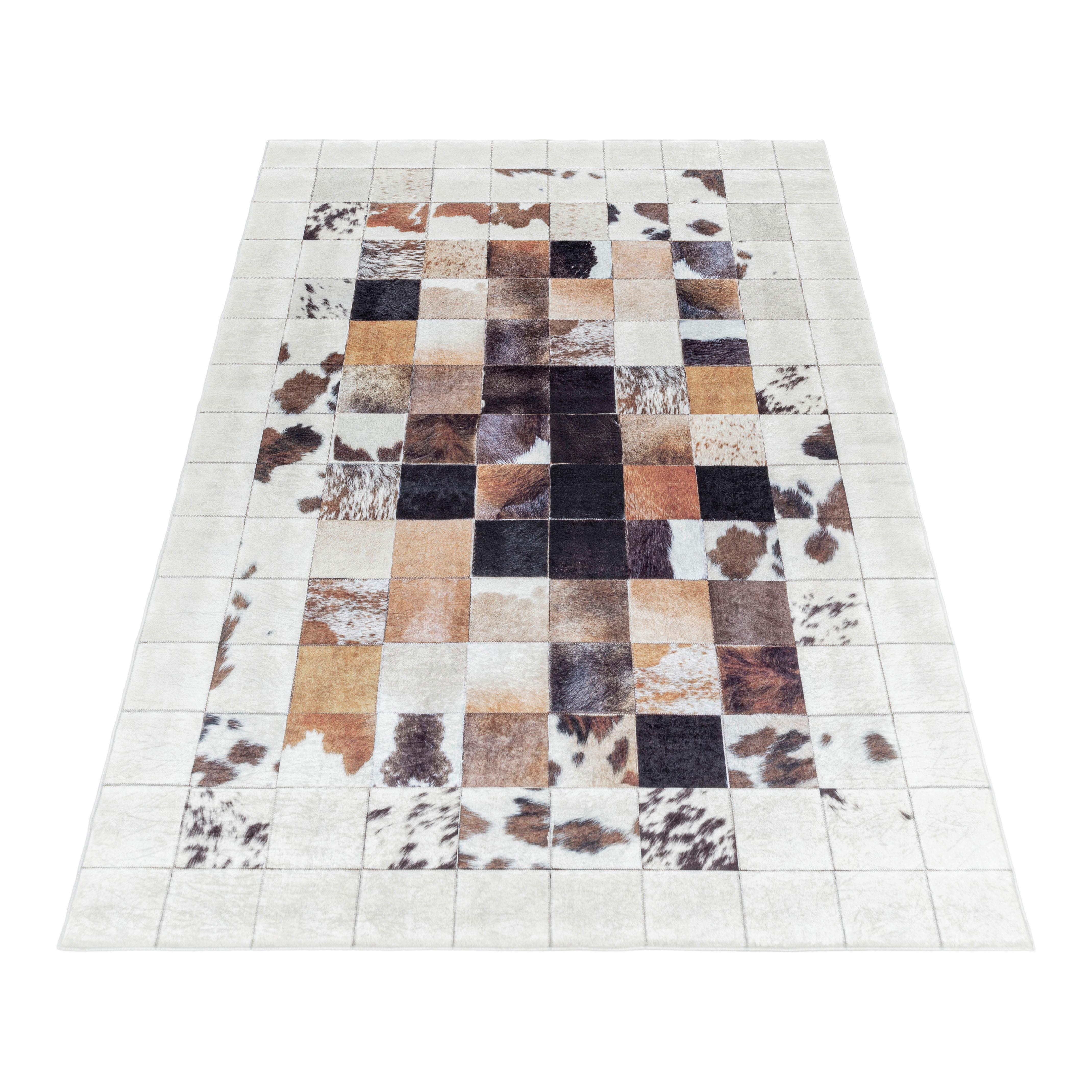 Flachwebeteppich Fiesta Creme ca. 140x200cm - Creme, Design, Textil (140/200cm) - Novel