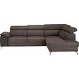 Wohnlandschaft Anthrazit - Beige/Anthrazit, KONVENTIONELL, Textil (274/93/59cm) - PREMIUM LIVING