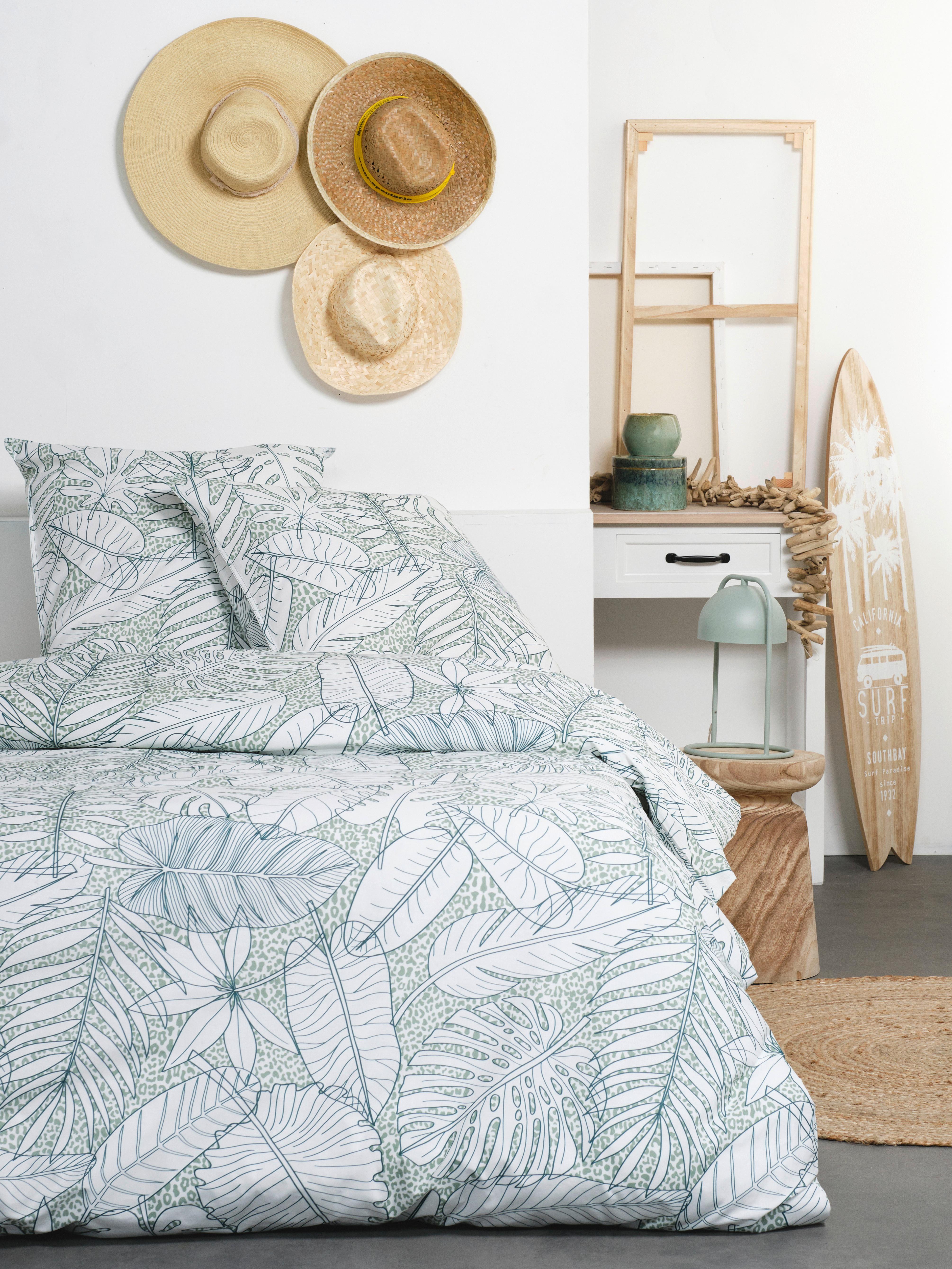 Ágyneműhuzat-garnitúra Lucero - kék/fehér, Natur, textil (70x90/140x200cm) - Bessagi Home