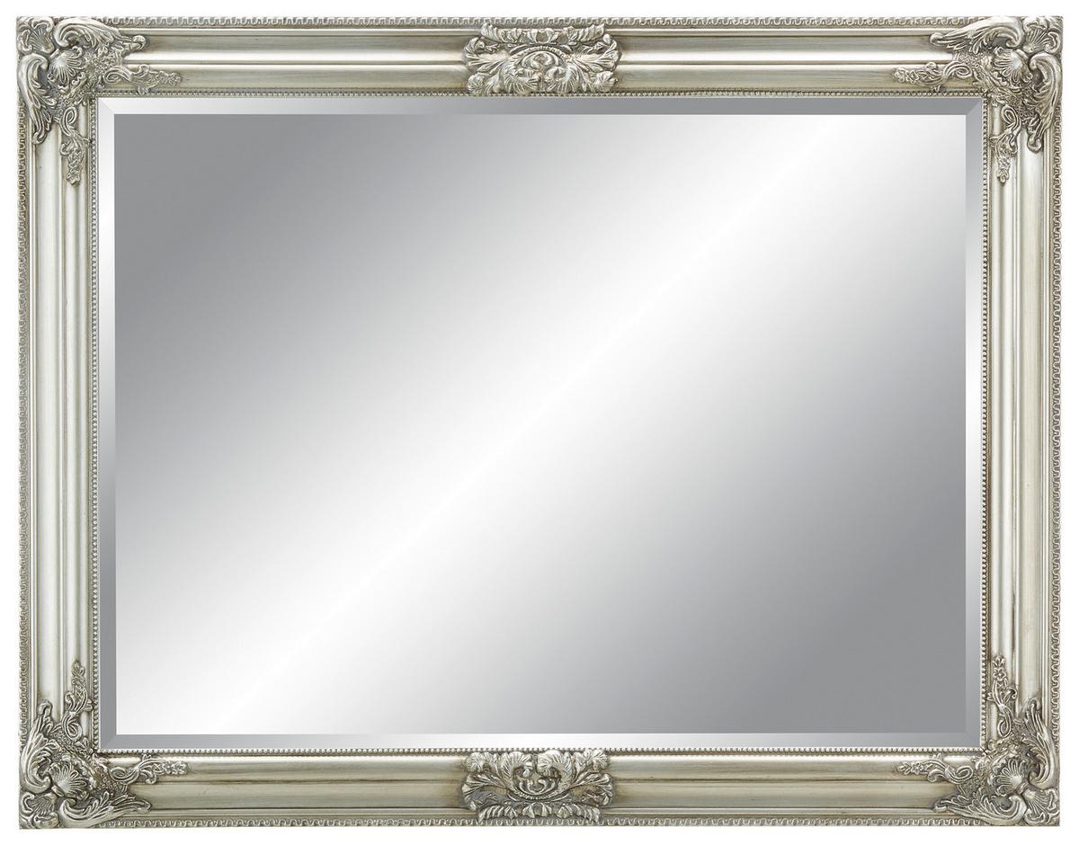 Zidno Ogledalo Barock - srebrne boje, Romantično / ladanjski, staklo/drvo (70/90/3cm) - Modern Living