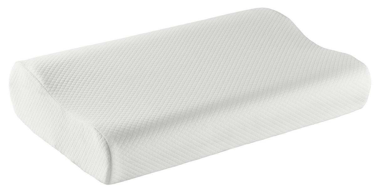 Coussin Felicia Weiss ca. 48x30cm - blanc, textile (48/11/30cm) - Nadana